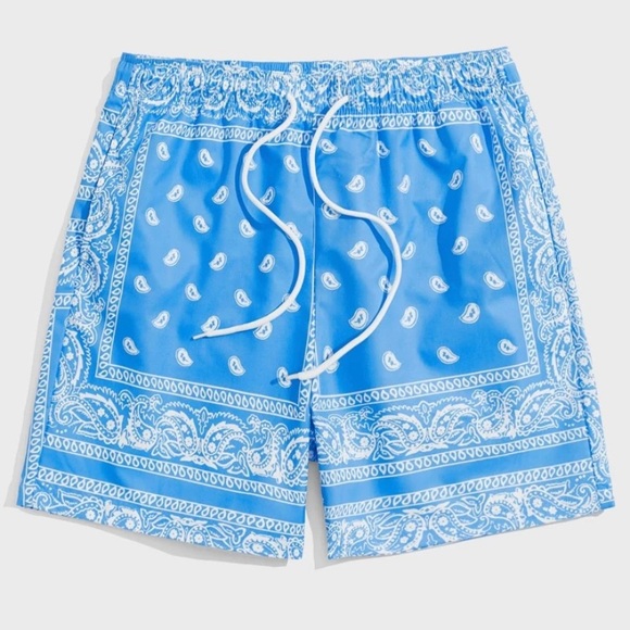 Politics Shorts - Blue Bandana - Hughes623 M